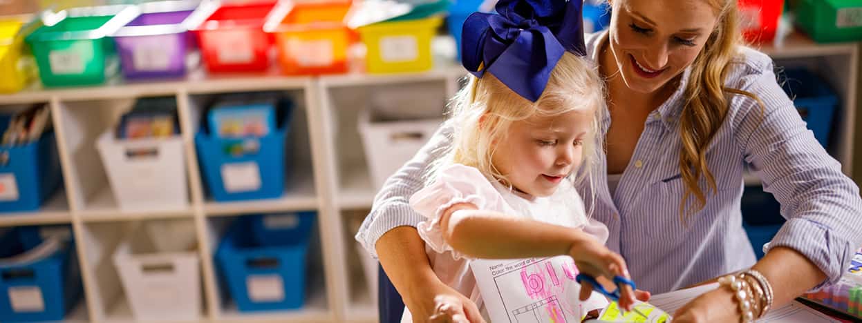 Children in classroom