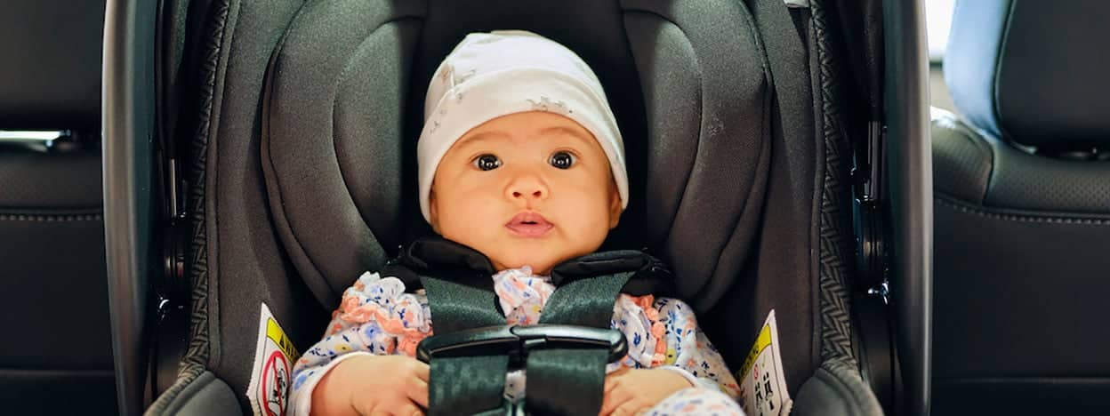 Baby in a car seat