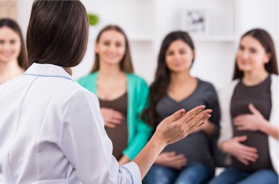 People having a conversation