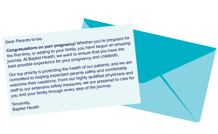 Baptist Health's letter to prospective parents